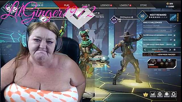 LilGinger1972 naked stripping on cam for live sex video chat