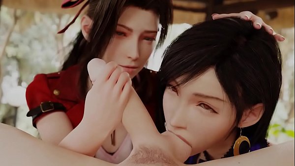 Tifa Lockhart And Aeris Gainsborough Blowjob FF7