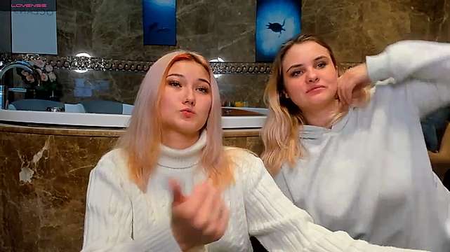 ReikoandLana naked stripping on cam for live sex video chat