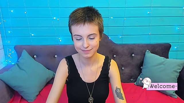 MonaSpence naked stripping on cam for live sex video chat