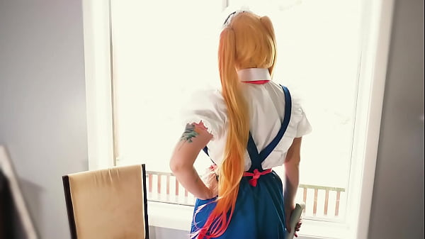 Amy fantasy masturbes as tohru with a hitachi