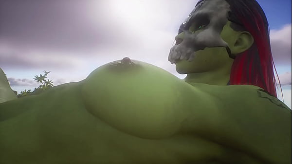 Wildlife sandbox – Thick Orc Amazon Catches Human – She’s ripped!