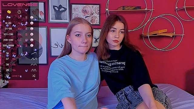 SabineCaroline naked stripping on cam for live sex video chat