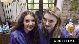 ASMR Fantasy – Lesbian Hair Stylists Elena Koshka and Bunny Colby Fuck In Front Of You – POV
