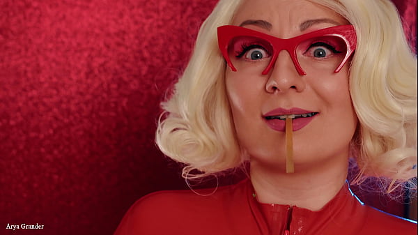 ASMR mukbang latex eating video – Arya Grander in braces