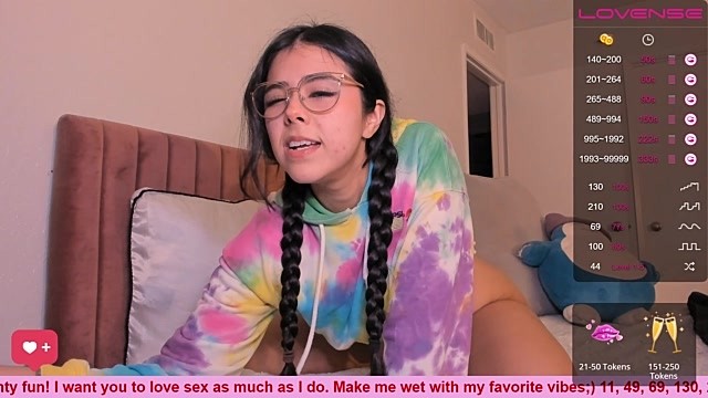 Evie-Luna naked stripping on cam for live sex video chat