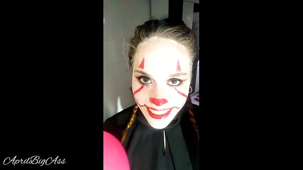 Halloween “IT” deep throat extreme and cum swallow!!! -RED video complete-