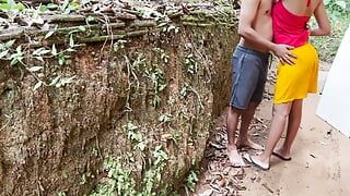 sri lankan wife giving blowjob to village boy in public outdoor