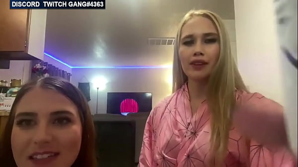 Twitch Streamer girls make out kissing on stream and flashing boobs 151