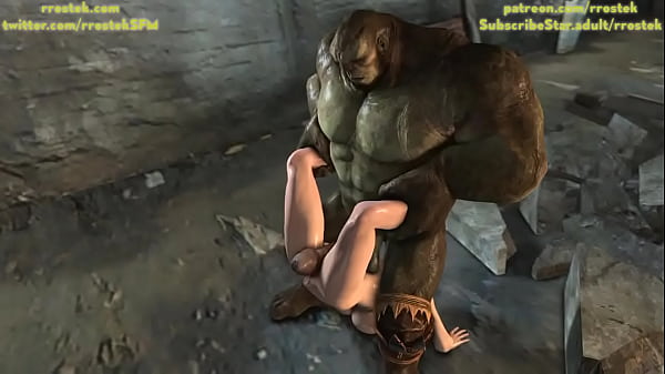 Massive Orc power fucking Tina Armstrong 3D Animation