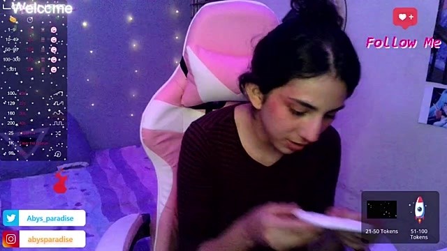 Abysparadise nude stripping on webcam for live sex video chat