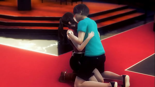 Claire re cosplay having sex with a man hentai gameplay video