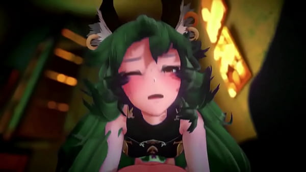 GRANBLUE FERRY HARD COWGIRL HENTAI CREAMPIE 3D MMD HALF FURRY DARK GREEN HAIR COLOR EDIT SMIXIX