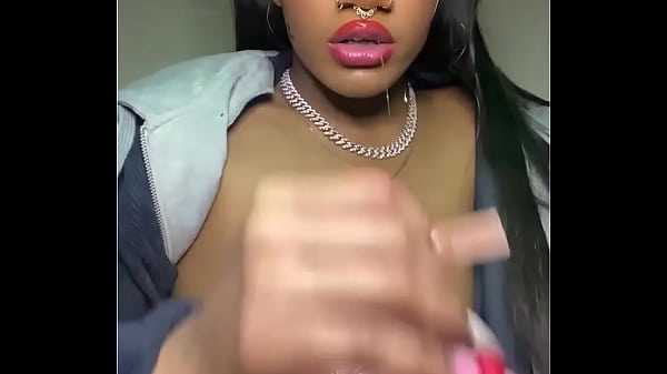 Sexy Ebony Khloe Kxxxng Gives Sloppy Head ASMR Solo Pov