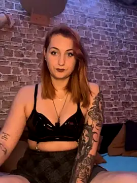 Inked-Eve nude strip on webcam for live sex chat
